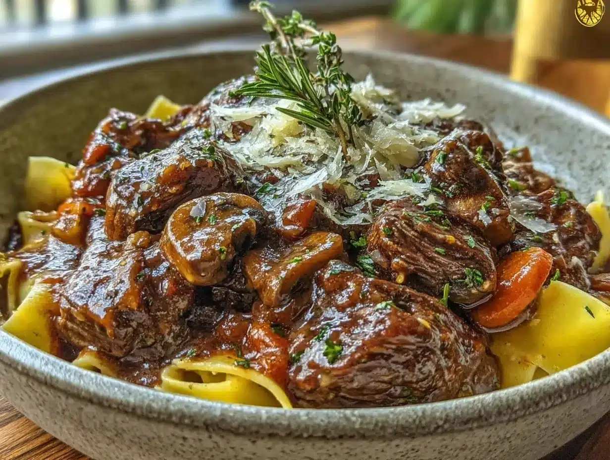 Pressure cooker mushroom pork ragout preparation steps