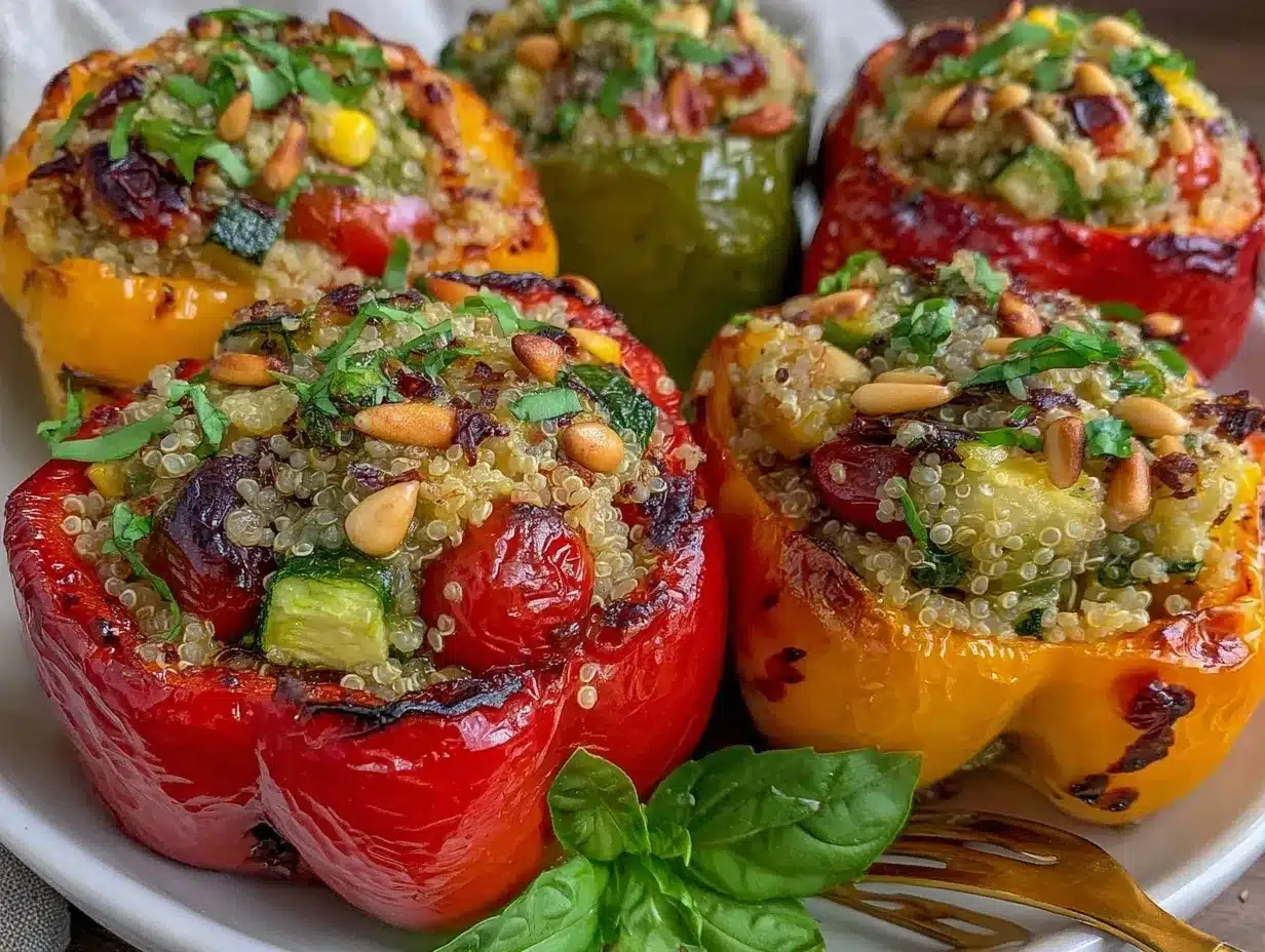 quinoa stuffed bell peppers preparation steps