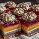 rainbow Jello cups - featured image