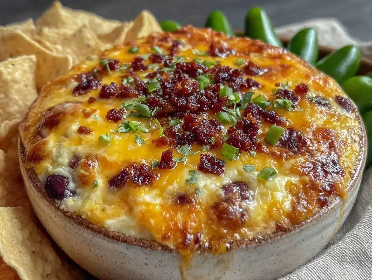 savory cheesy baked bean dip preparation steps