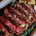 savory peppery roast beef - featured image