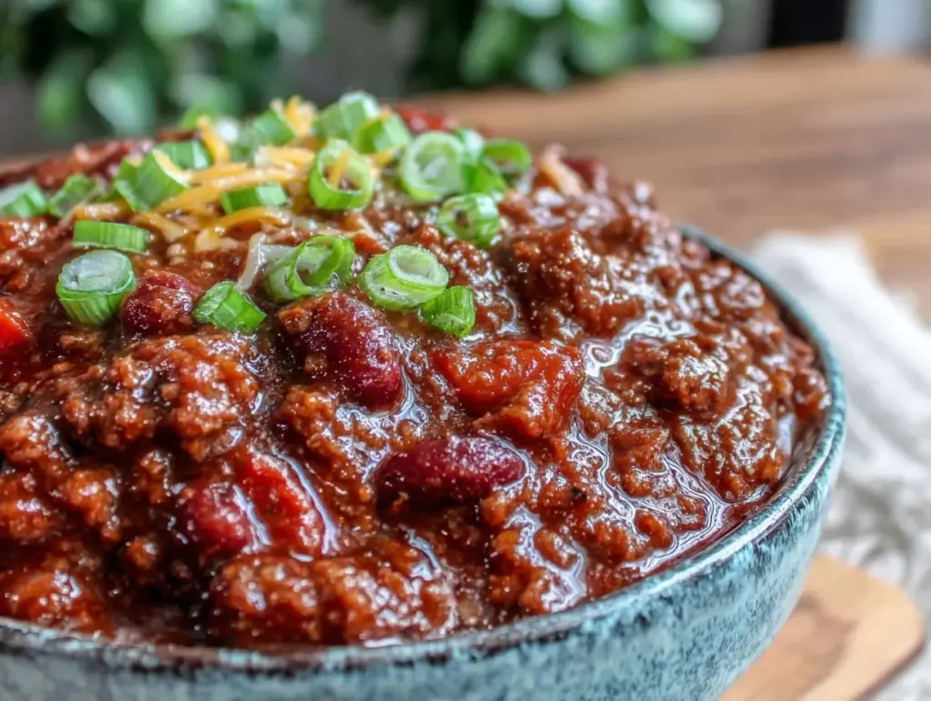 slow cooker chili recipe - featured image