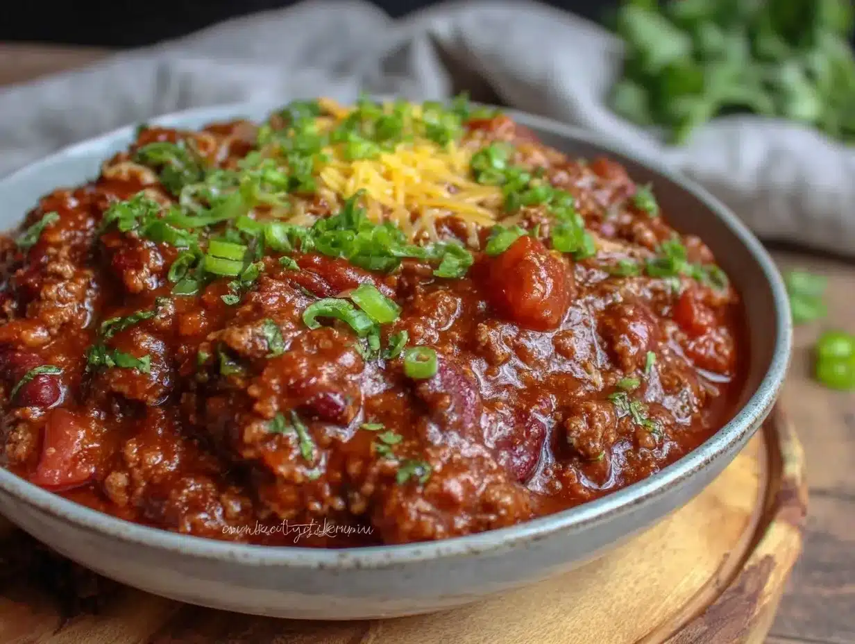 slow cooker chili recipe preparation steps