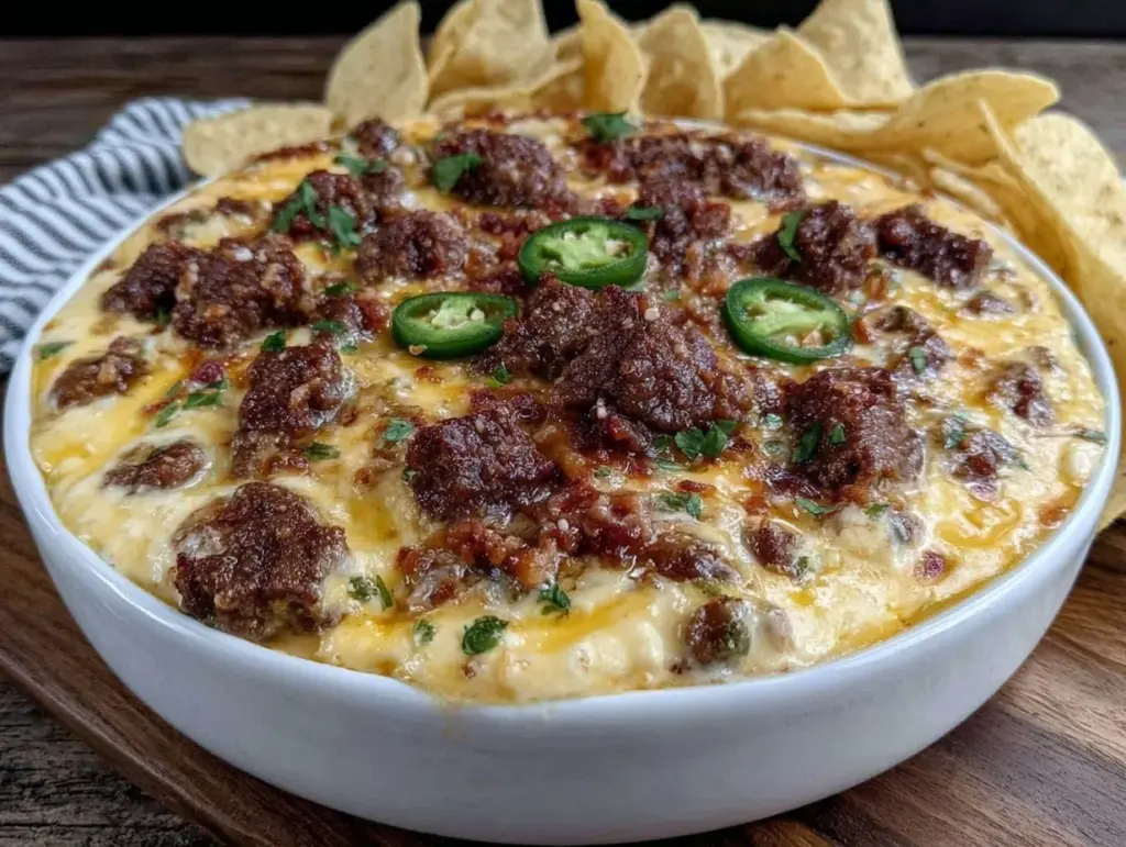 slow cooker queso dip - featured image