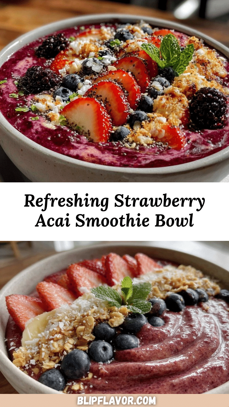 strawberry acai smoothie bowl recipe