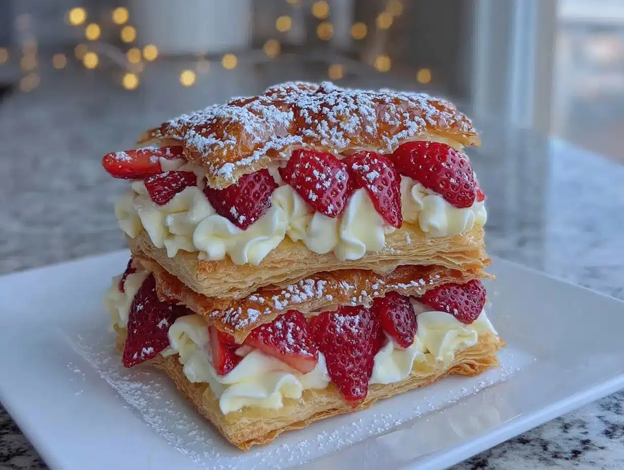 Strawberry Napoleons preparation steps