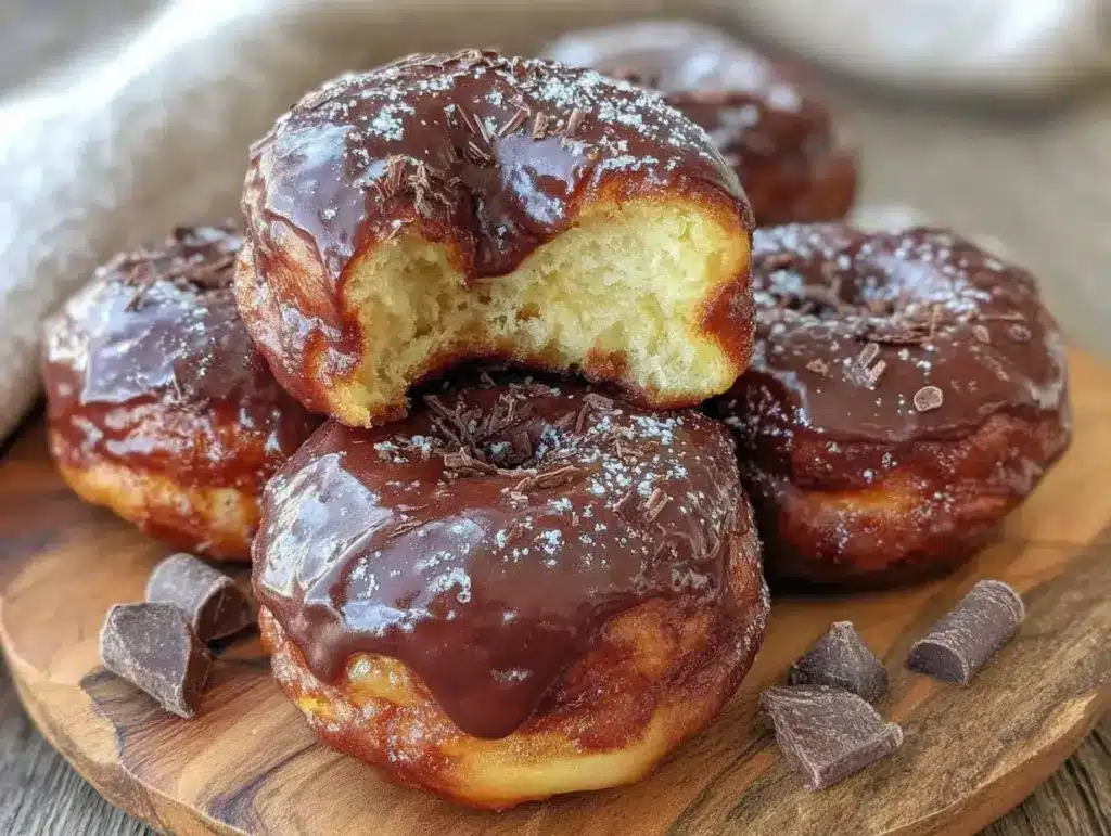 tender chocolate glazed donuts - featured image