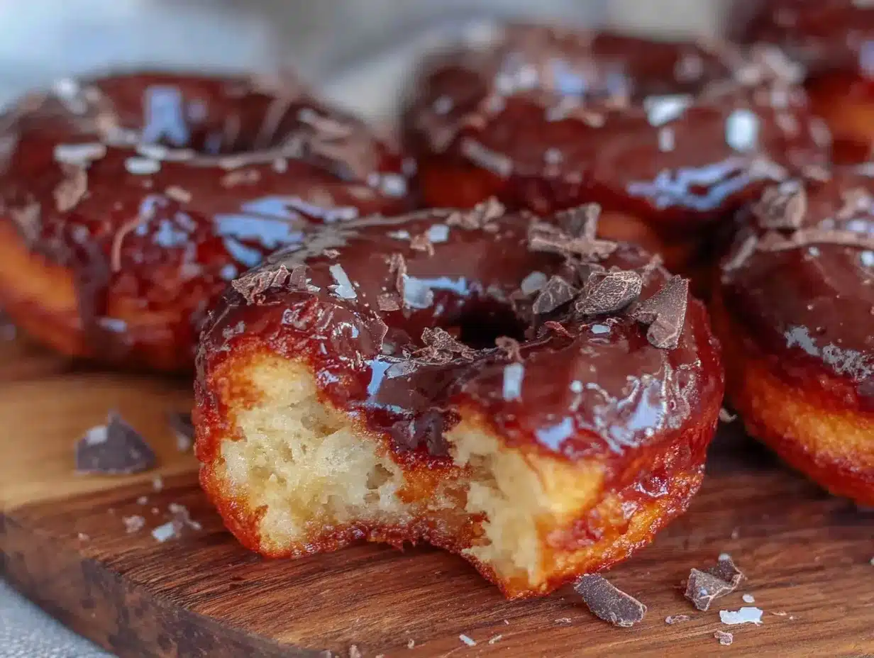 tender chocolate glazed donuts preparation steps