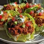 turkey taco lettuce cups - featured image