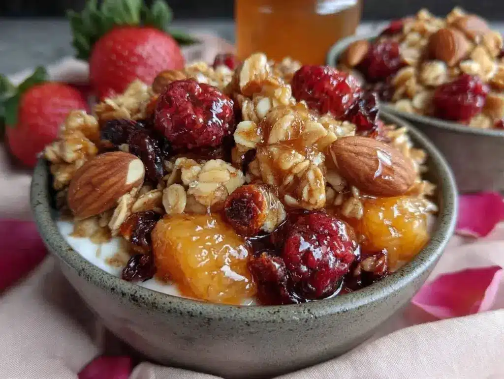 valentines granola recipe - featured image