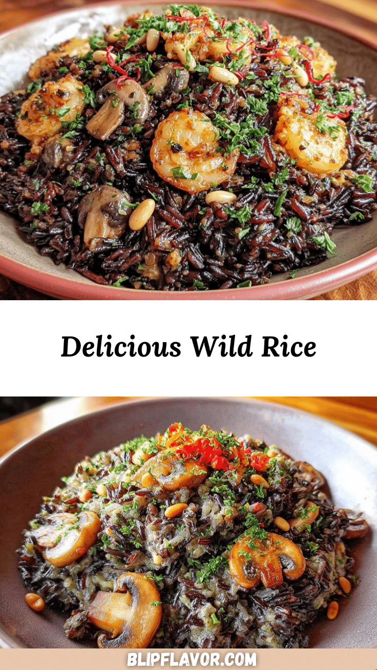 wild rice with roasted mushrooms and herbs recipe