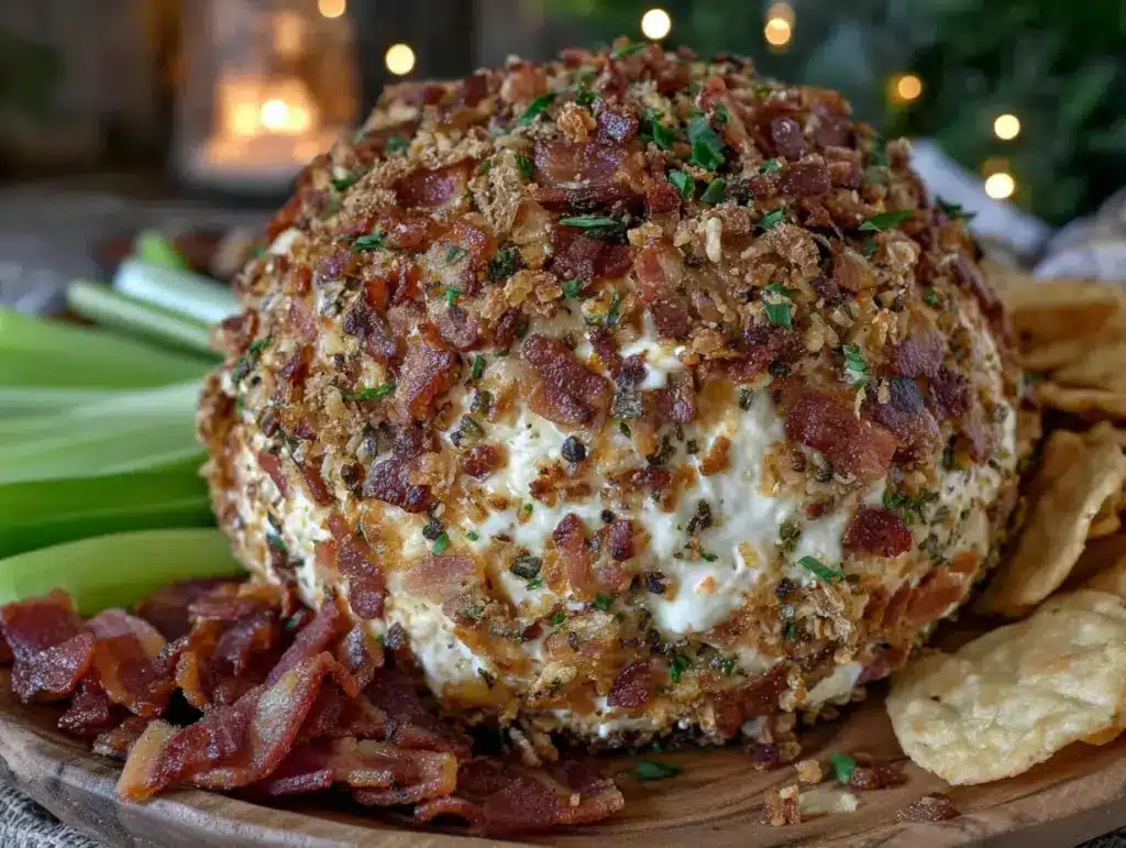 bacon ranch cheese ball - featured image