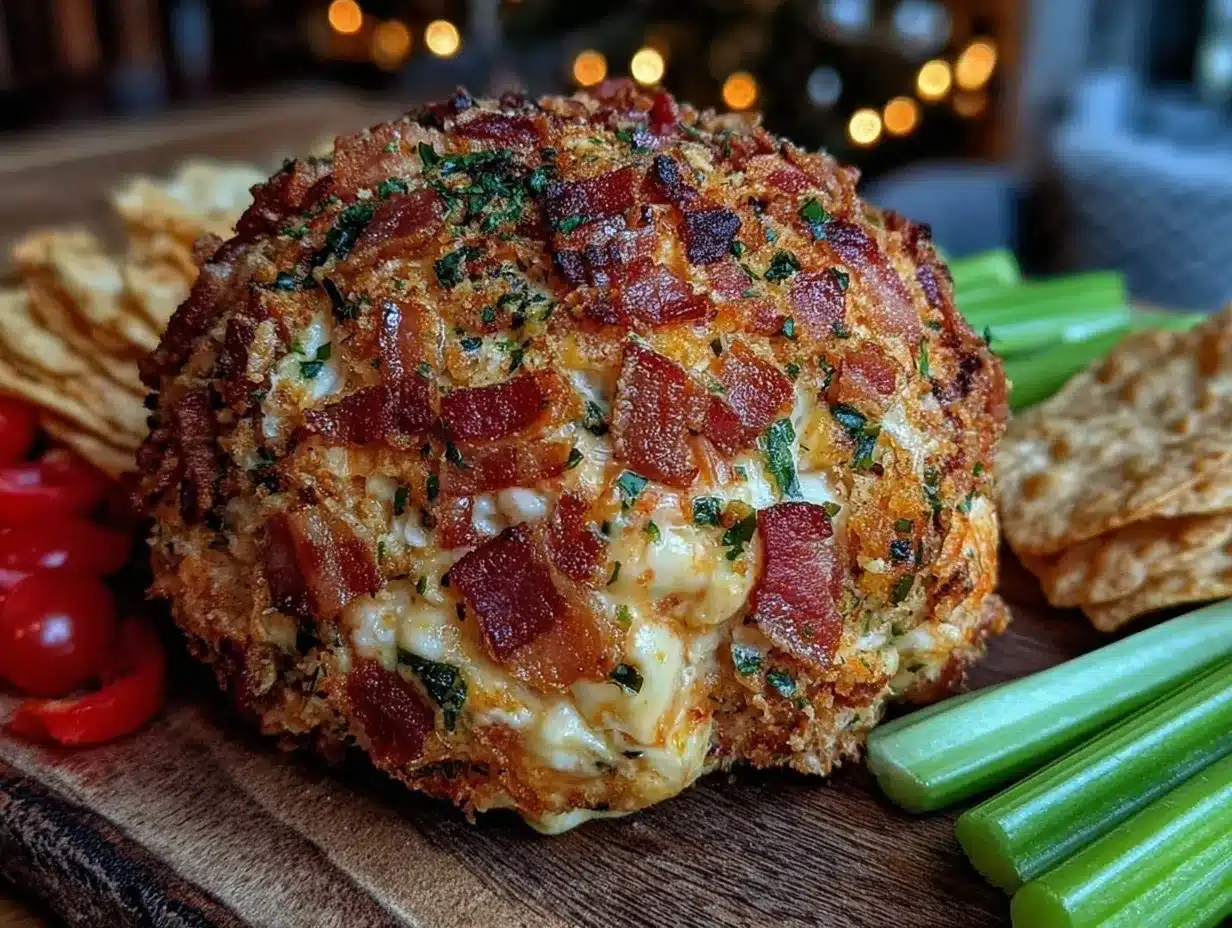 bacon ranch cheese ball preparation steps