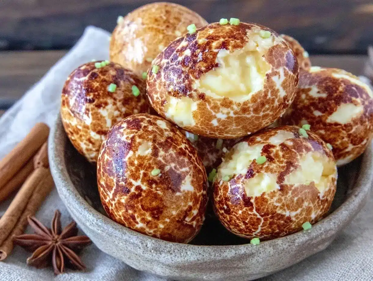 Chinese tea eggs recipe preparation steps