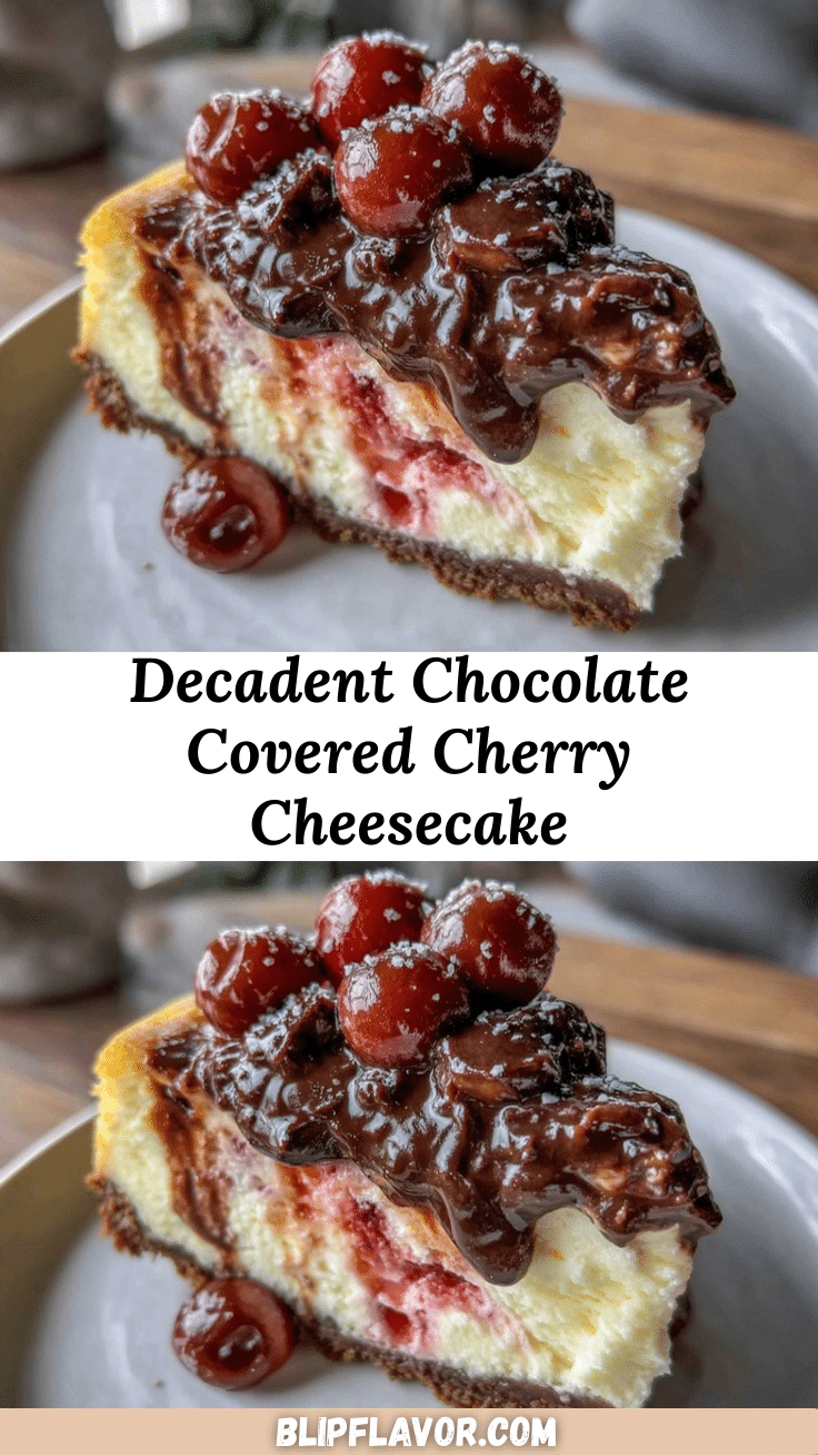chocolate covered cherry cheesecake recipe