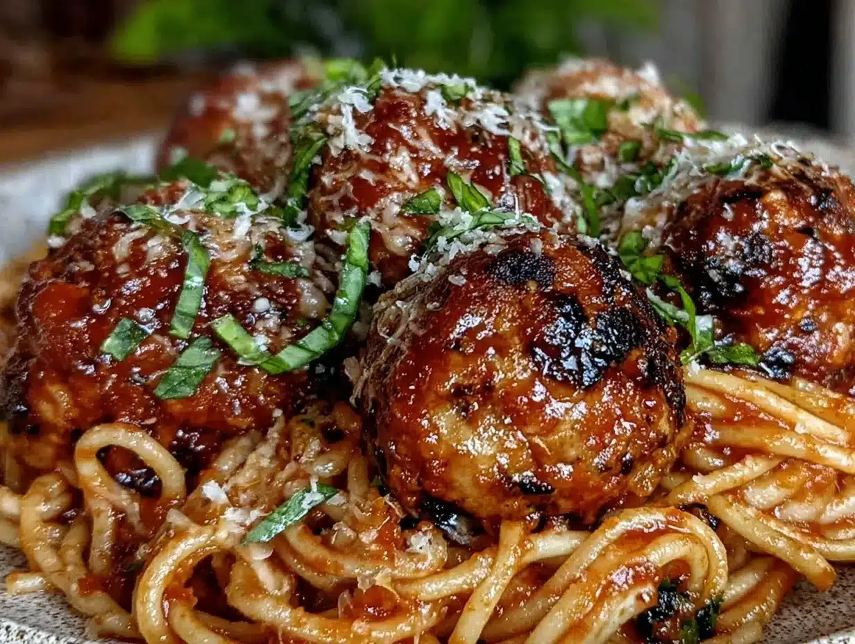 classic spaghetti and juicy meatballs recipe preparation steps