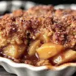 cozy apple crisp recipe - featured image