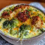 creamy broccoli cheddar soup - featured image