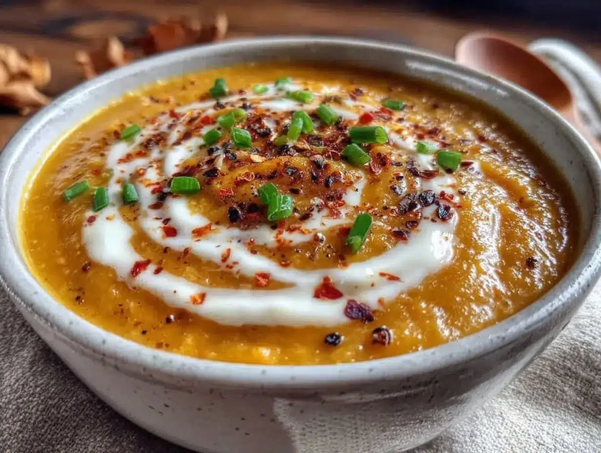 creamy butternut squash soup preparation steps