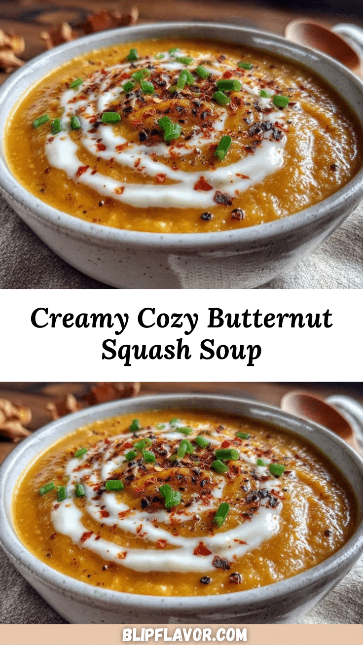 creamy butternut squash soup recipe