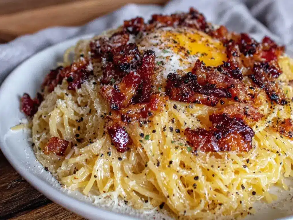 creamy carbonara recipe - featured image