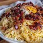 creamy carbonara recipe - featured image