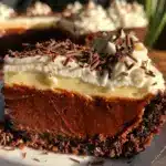 creamy chocolate cream pie - featured image