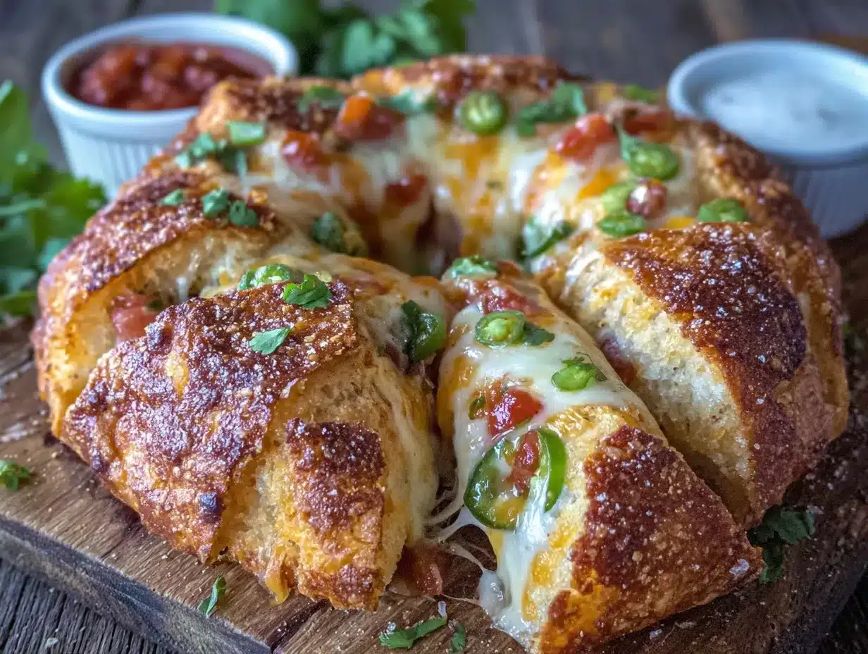 crispy blooming quesadilla ring preparation steps