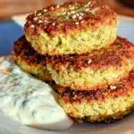 crispy falafel with creamy tzatziki sauce - featured image