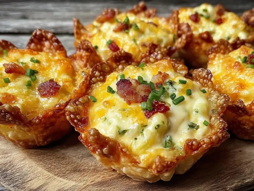 crispy jalapeño popper wonton cups - featured image
