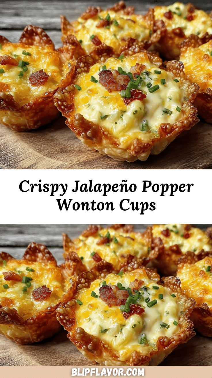 crispy jalapeño popper wonton cups recipe