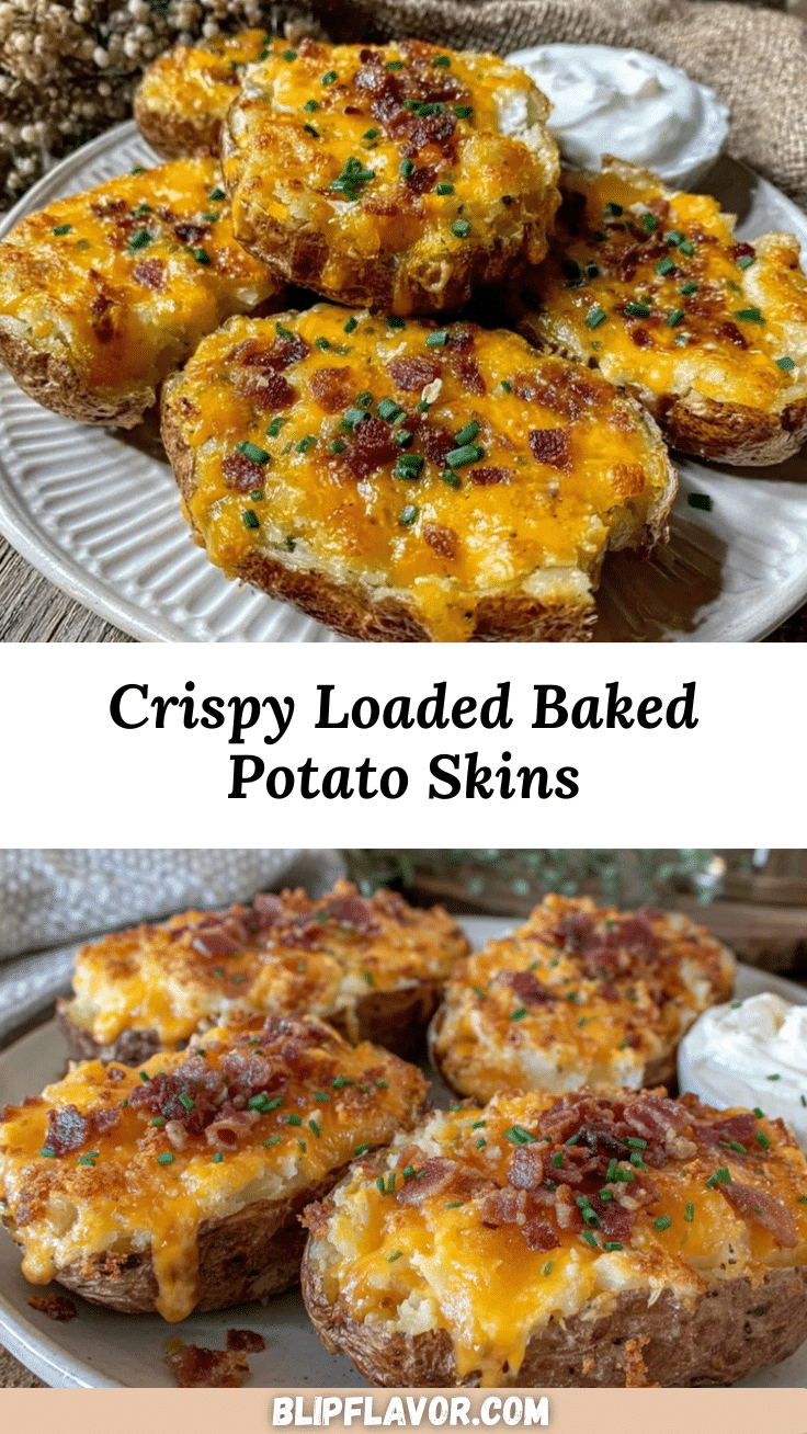 crispy loaded baked potato skins recipe