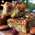 easy chewy homemade granola bars - featured image