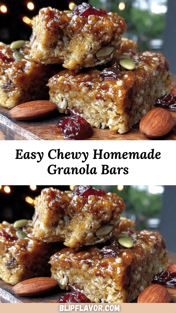 easy chewy homemade granola bars recipe
