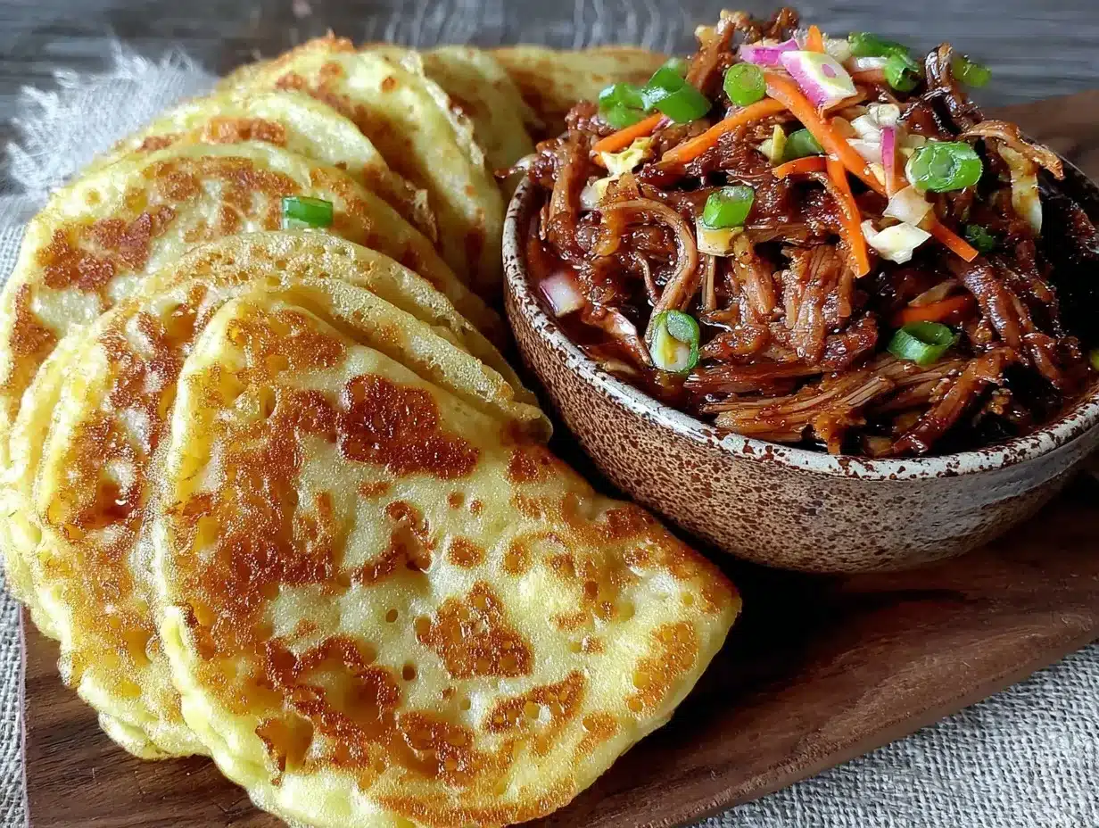 easy crispy moo shu pork pancakes preparation steps