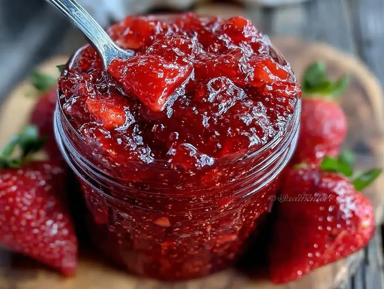 easy homemade strawberry jam recipe preparation steps