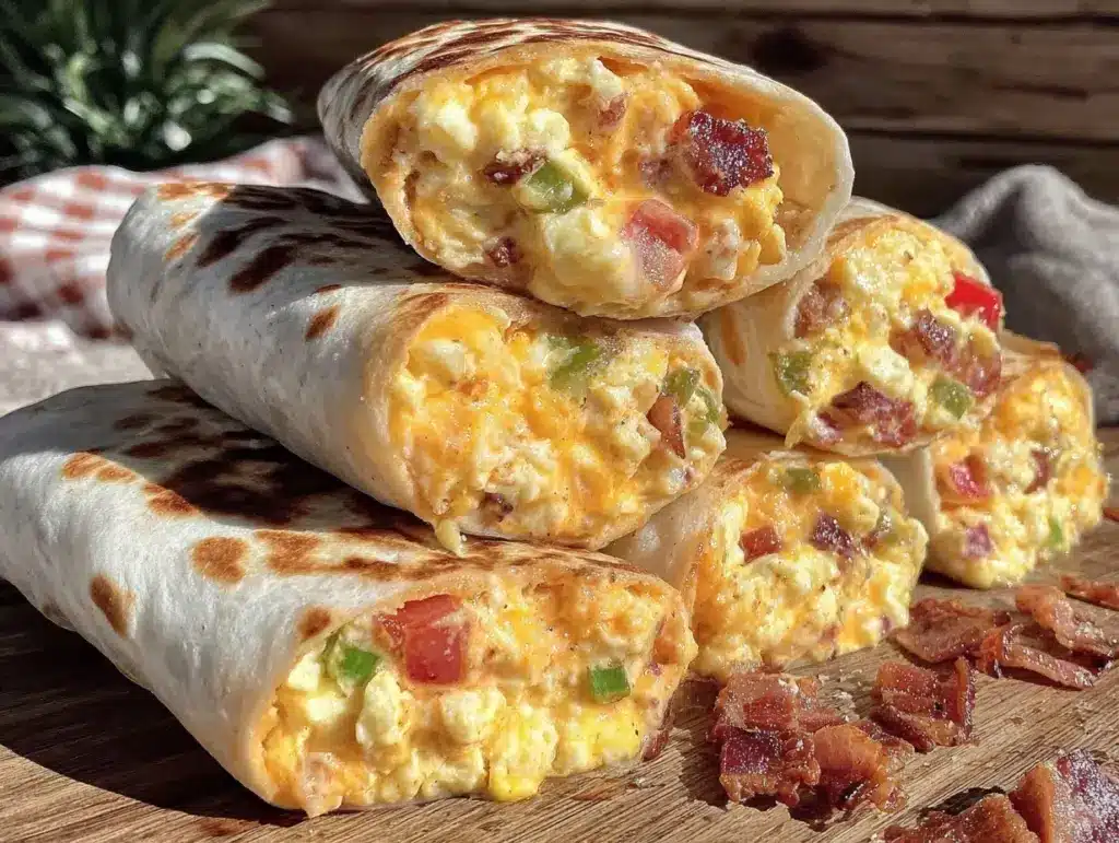 easy make-ahead breakfast burritos - featured image