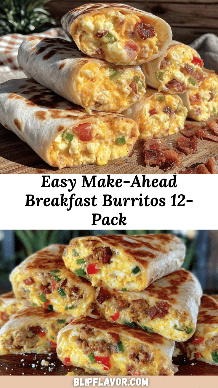 easy make-ahead breakfast burritos recipe