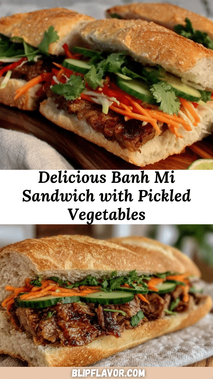 Flavorful Banh Mi Sandwich recipe