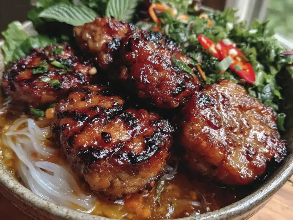 Flavorful Bun Cha preparation steps