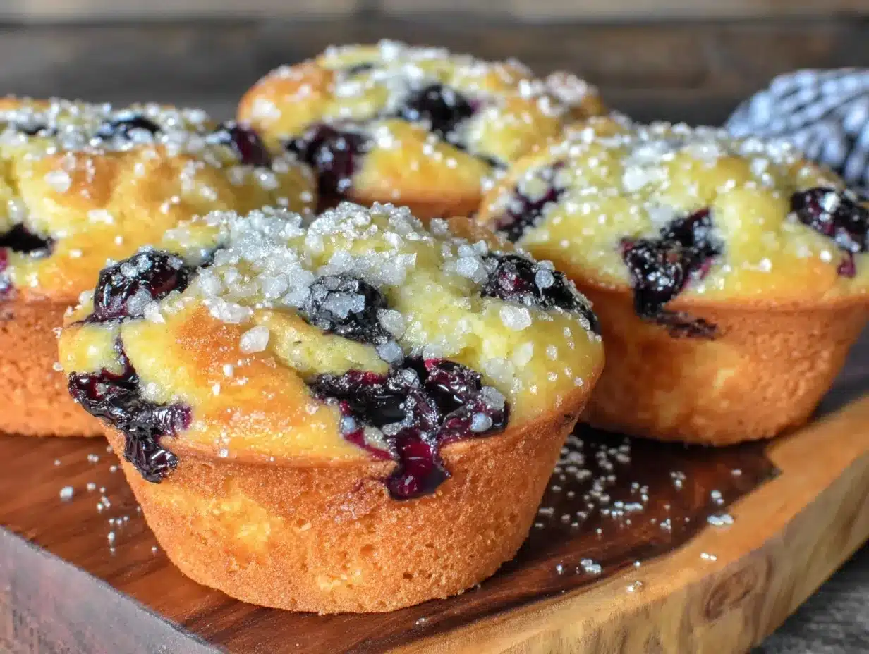 fluffy blueberry muffins preparation steps