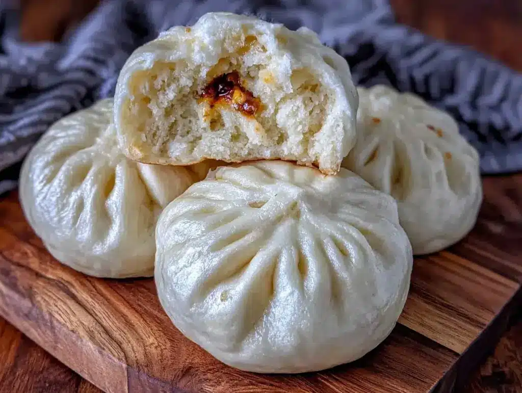 fluffy Chinese steamed buns - featured image