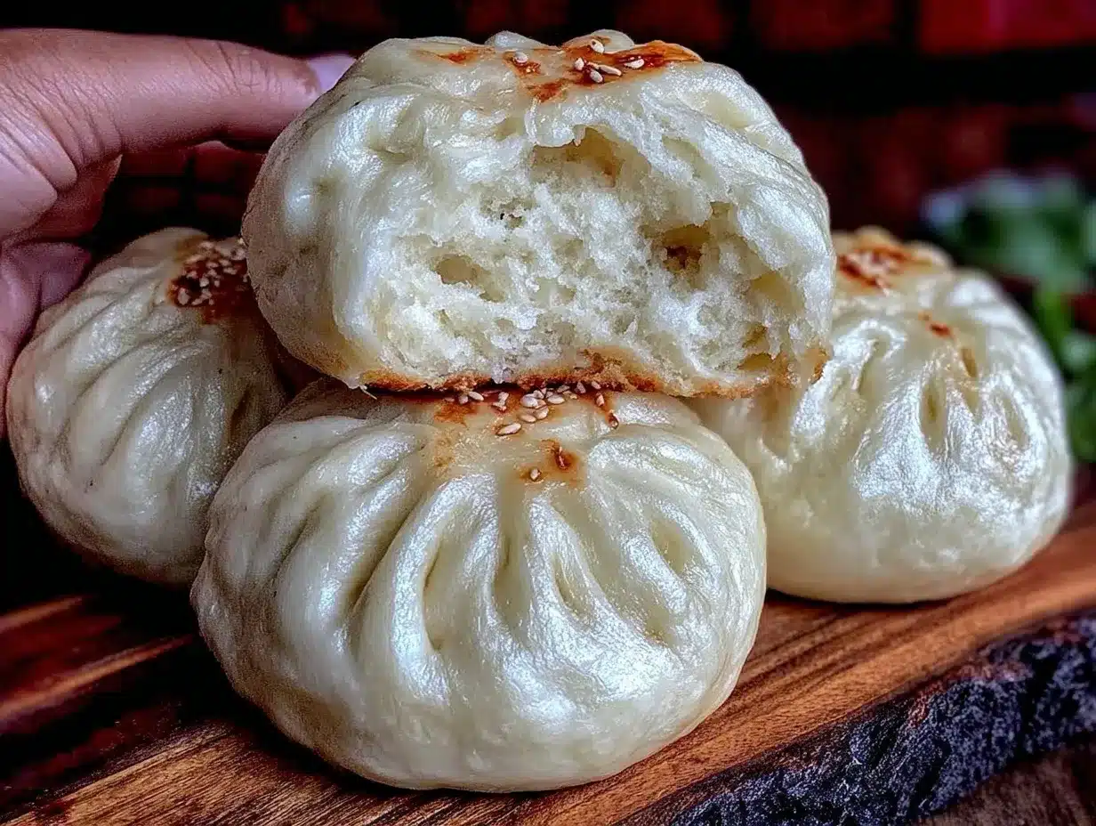 fluffy Chinese steamed buns preparation steps