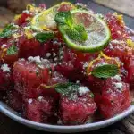 fresh watermelon salad - featured image
