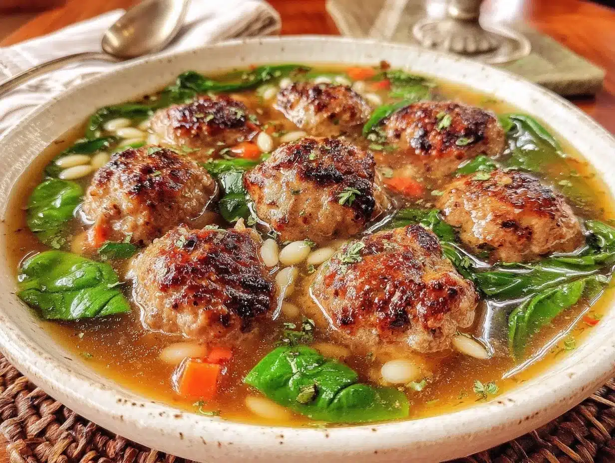 Italian wedding soup preparation steps