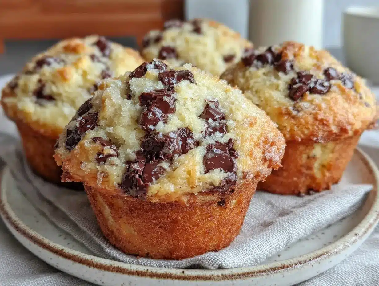 moist chocolate chip muffins preparation steps