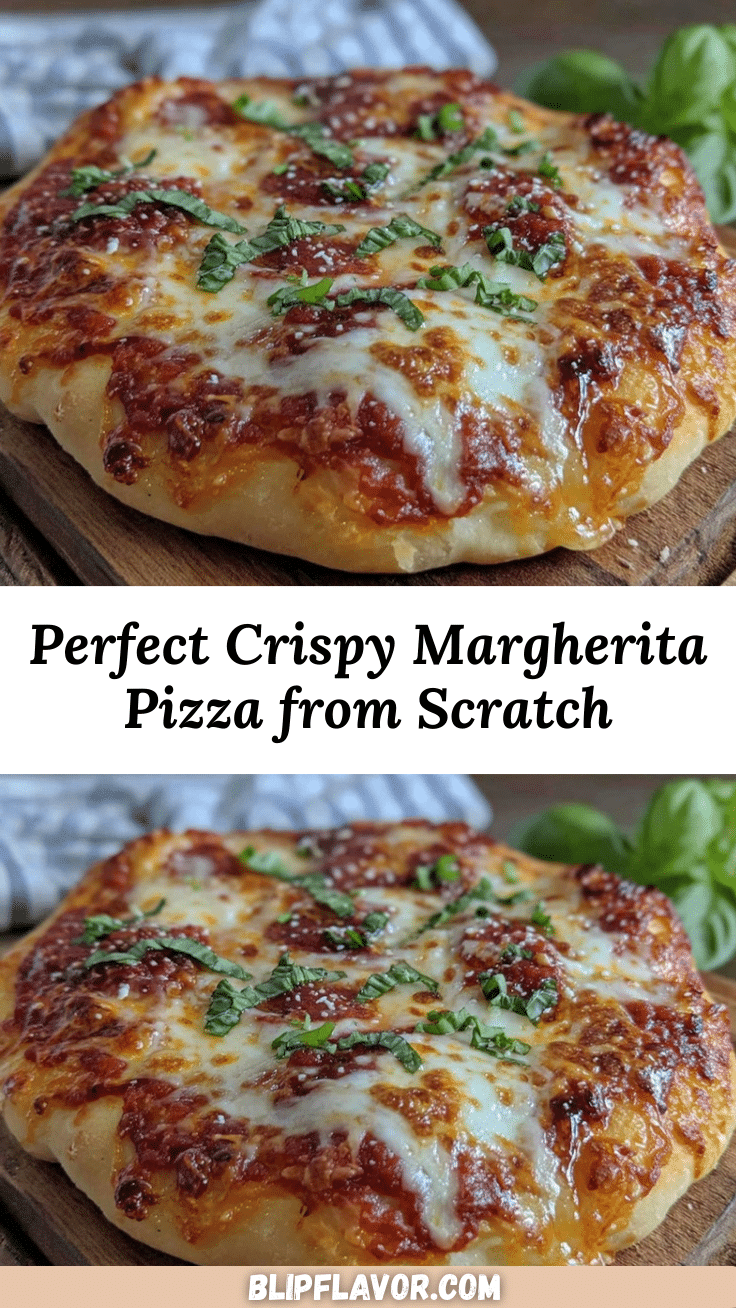perfect crispy Margherita pizza recipe recipe