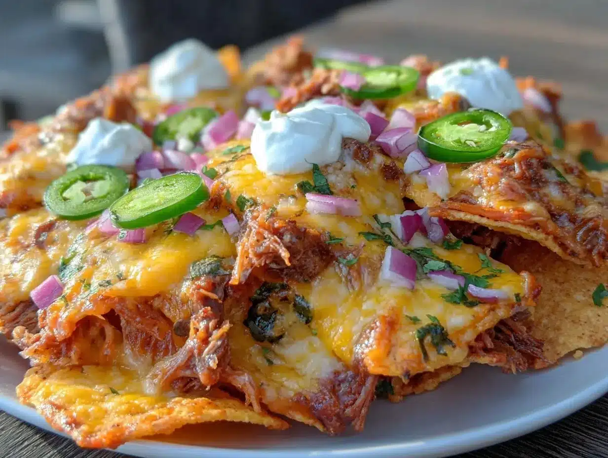 pulled pork nachos preparation steps