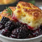 rustic blackberry cobbler - featured image