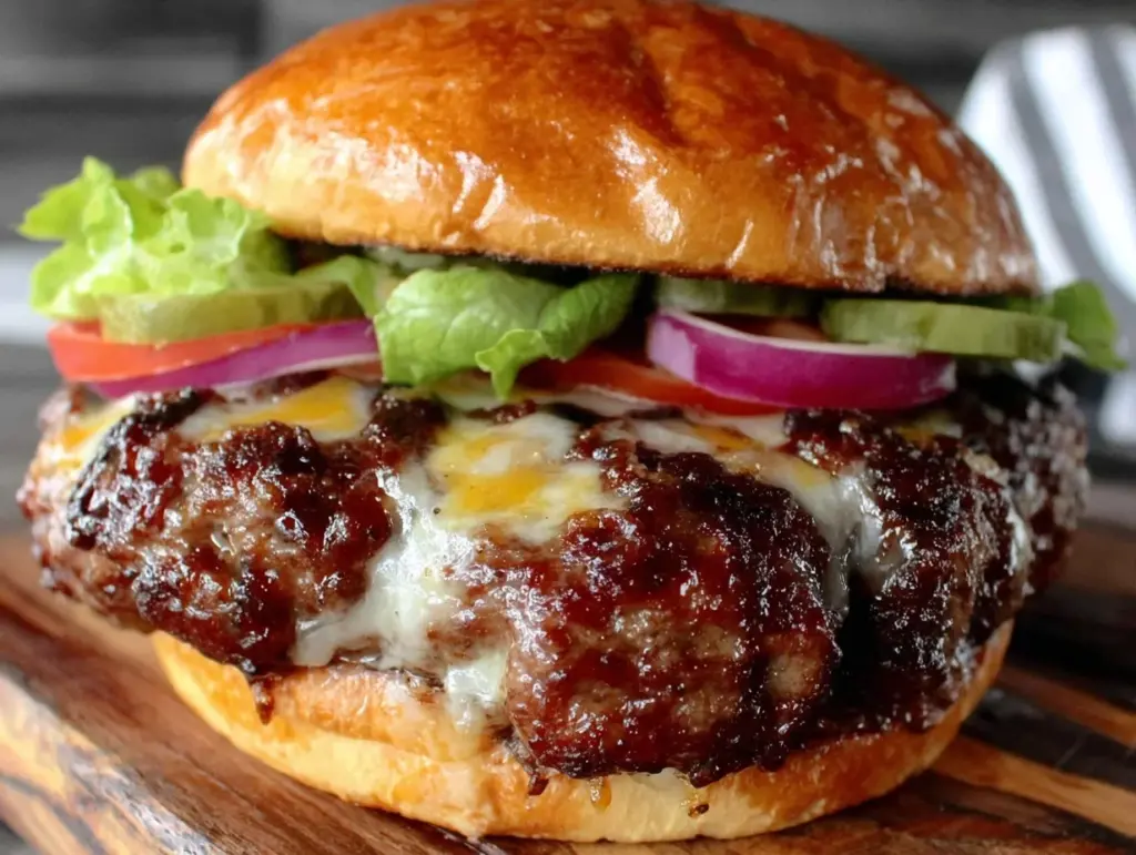 savory grilled hamburgers - featured image
